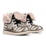 Ammonoidea Fossil Print Winter Boots