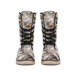 Ammonoidea Fossil Print Winter Boots