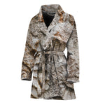 Ammonoidea Fossil Print Women's Bathrobe