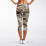 Ammonoidea Fossil Print Women's Capri Leggings
