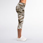 Ammonoidea Fossil Print Women's Capri Leggings