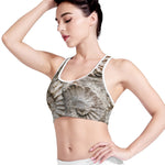 Ammonoidea Fossil Print Women's Sports Bra
