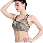 Ammonoidea Fossil Print Women's Sports Bra