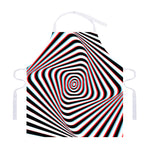 Anaglyph Optical Illusion Print Adjustable Apron