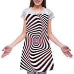 Anaglyph Optical Illusion Print Adjustable Apron