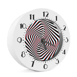 Anaglyph Optical Illusion Print Alarm Clock