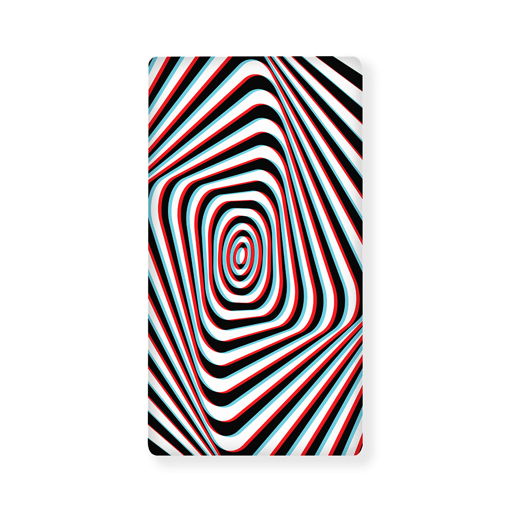 Anaglyph Optical Illusion Print Baby Crib Sheet