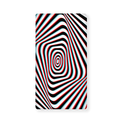 Anaglyph Optical Illusion Print Baby Crib Sheet