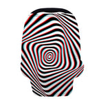 Anaglyph Optical Illusion Print Baby Seat Cover