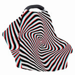 Anaglyph Optical Illusion Print Baby Seat Cover