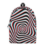 Anaglyph Optical Illusion Print Backpack