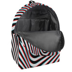 Anaglyph Optical Illusion Print Backpack