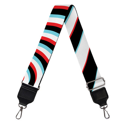 Anaglyph Optical Illusion Print Bag Strap