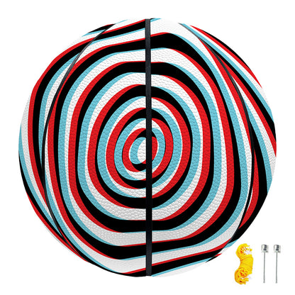 Anaglyph Optical Illusion Print Basketball