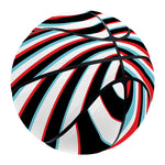 Anaglyph Optical Illusion Print Basketball