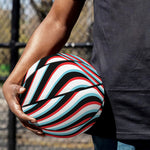 Anaglyph Optical Illusion Print Basketball