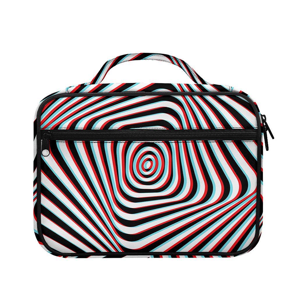 Anaglyph Optical Illusion Print Briefcase Bible Bag