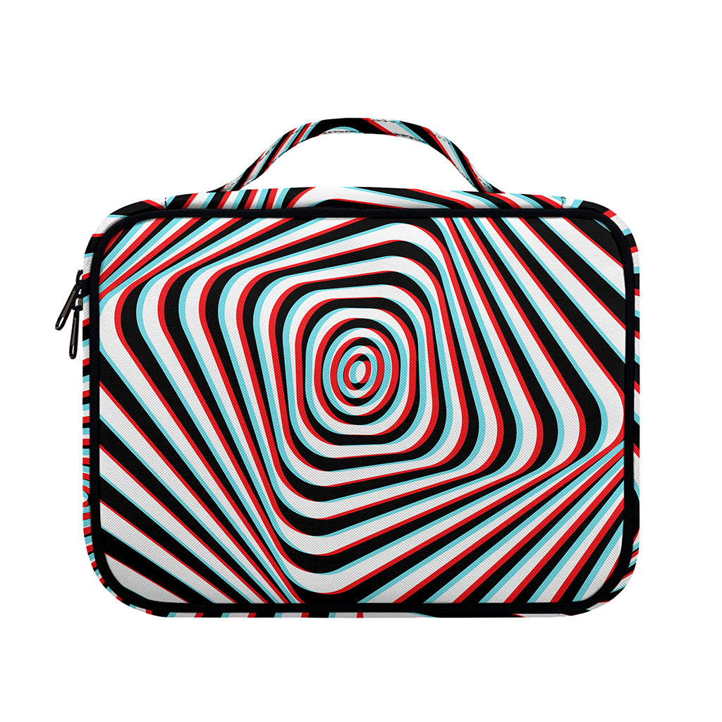 Anaglyph Optical Illusion Print Briefcase Bible Bag