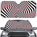 Anaglyph Optical Illusion Print Car Windshield Sun Shade
