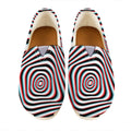 Anaglyph Optical Illusion Print Casual Shoes