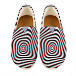 Anaglyph Optical Illusion Print Casual Shoes
