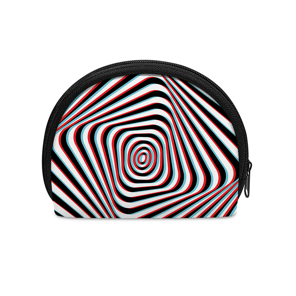 Anaglyph Optical Illusion Print Coin Purse