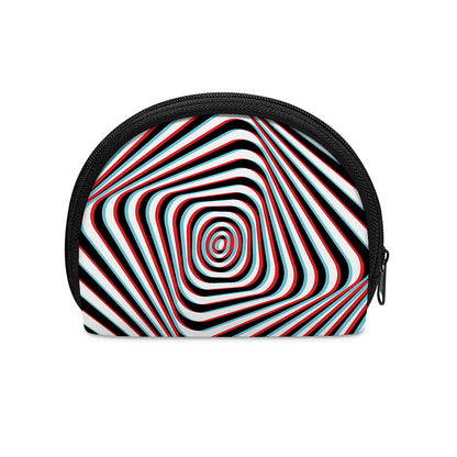 Anaglyph Optical Illusion Print Coin Purse