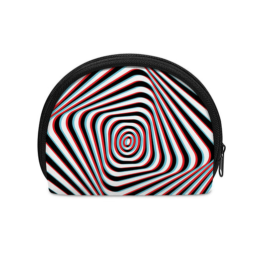 Anaglyph Optical Illusion Print Coin Purse
