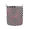 Anaglyph Optical Illusion Print Collapsible Laundry Basket