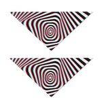 Anaglyph Optical Illusion Print Dog Bandana