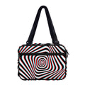 Anaglyph Optical Illusion Print Double Strap Bible Bag