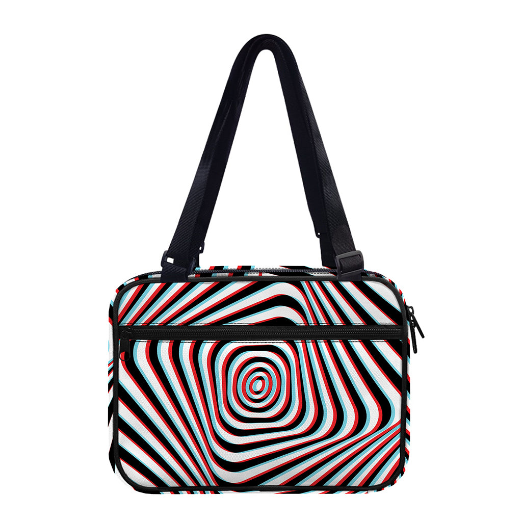 Anaglyph Optical Illusion Print Double Strap Bible Bag
