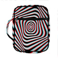 Anaglyph Optical Illusion Print Front Pocket Bible Bag