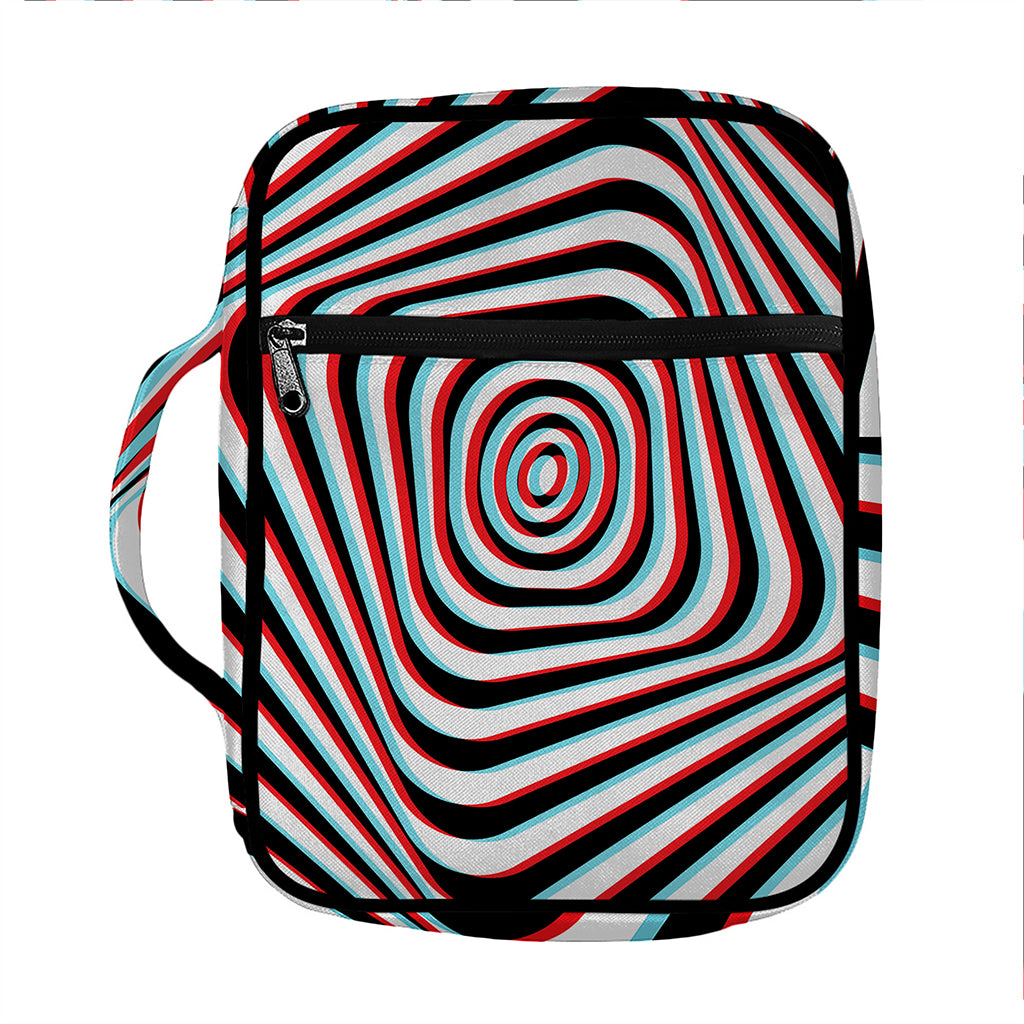 Anaglyph Optical Illusion Print Front Pocket Bible Bag