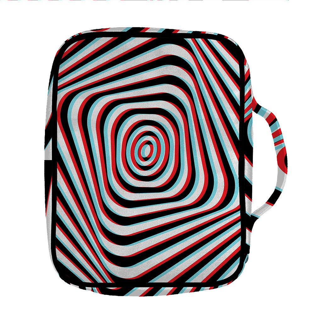 Anaglyph Optical Illusion Print Front Pocket Bible Bag
