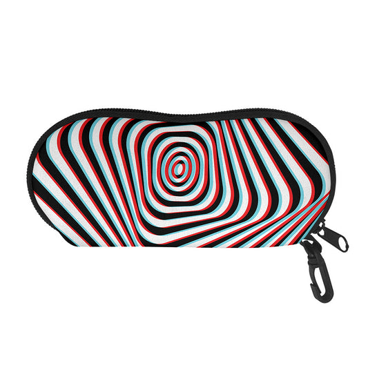 Anaglyph Optical Illusion Print Glasses Case