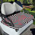 Anaglyph Optical Illusion Print Golf Cart Seat Cover