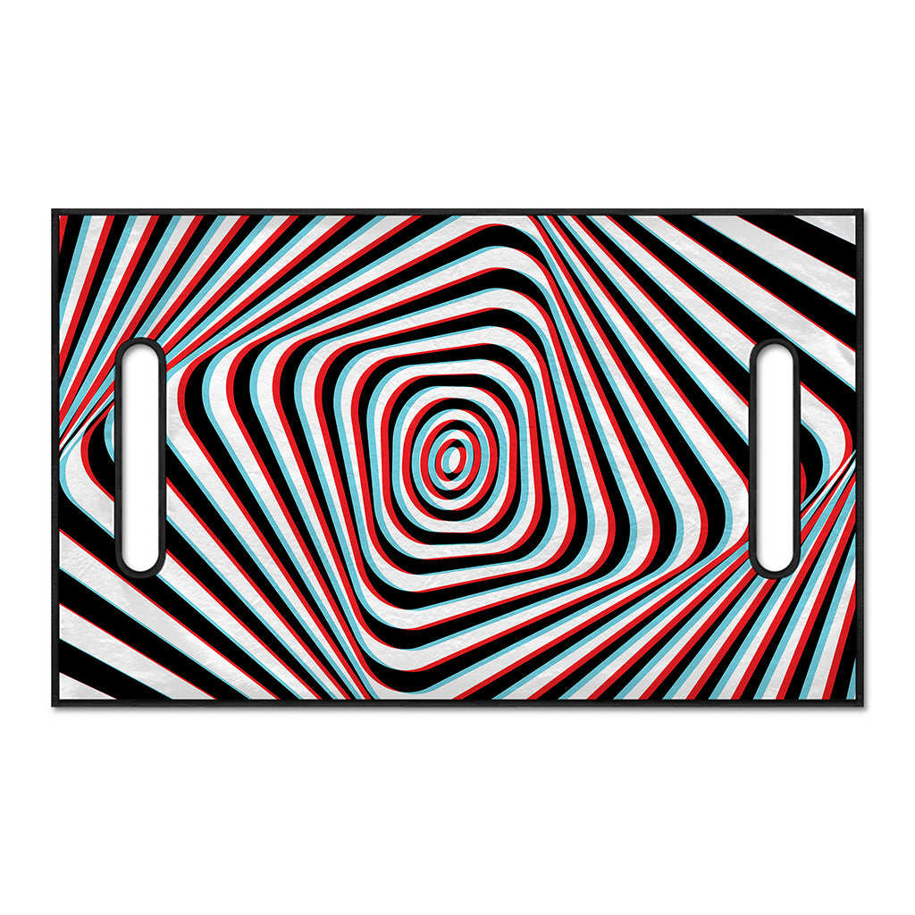 Anaglyph Optical Illusion Print Golf Cart Seat Cover