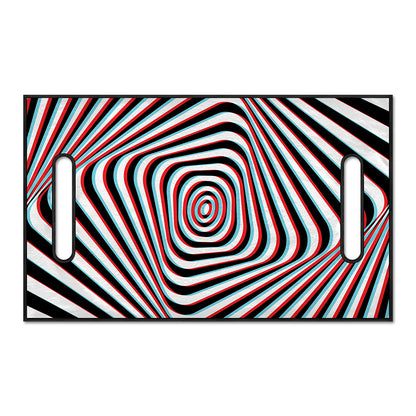 Anaglyph Optical Illusion Print Golf Cart Seat Cover