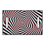 Anaglyph Optical Illusion Print Golf Cart Seat Cover