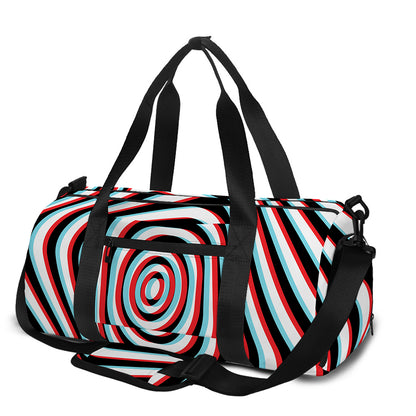 Anaglyph Optical Illusion Print Gym Bag