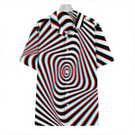 Anaglyph Optical Illusion Print Hawaiian Shirt