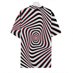 Anaglyph Optical Illusion Print Hawaiian Shirt