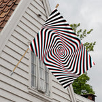 Anaglyph Optical Illusion Print House Flag