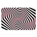 Anaglyph Optical Illusion Print Indoor Door Mat