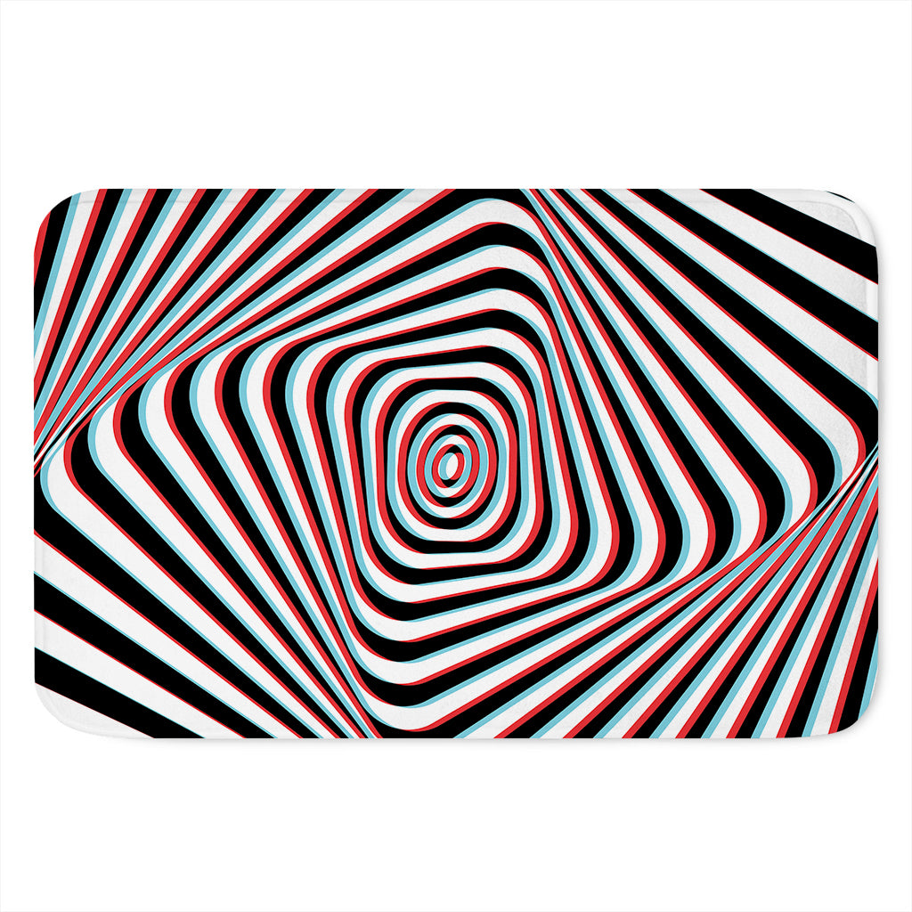 Anaglyph Optical Illusion Print Indoor Door Mat