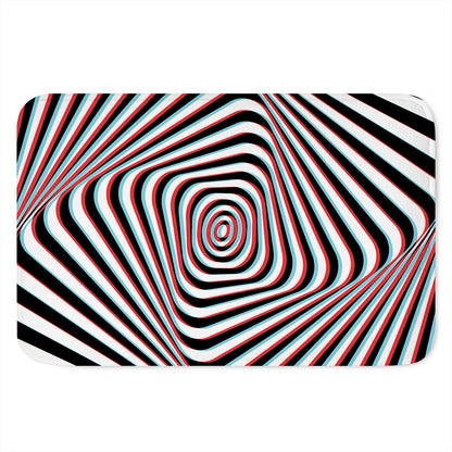 Anaglyph Optical Illusion Print Indoor Door Mat