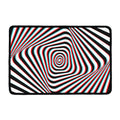 Anaglyph Optical Illusion Print Kitchen Mat