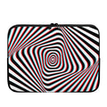 Anaglyph Optical Illusion Print Laptop Sleeve
