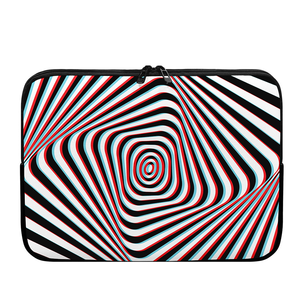 Anaglyph Optical Illusion Print Laptop Sleeve